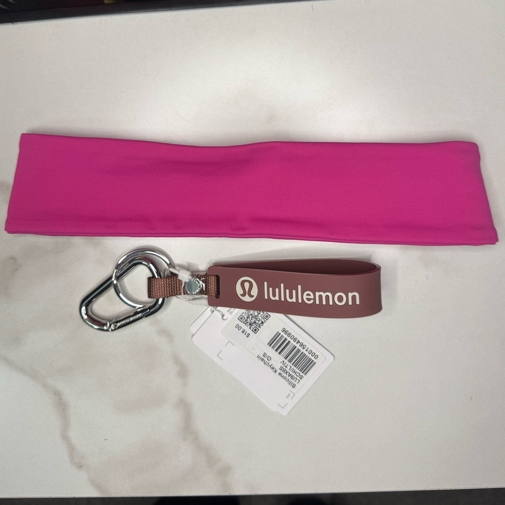 Lululemon Headband and Keychain Set - Picture 2 of 4